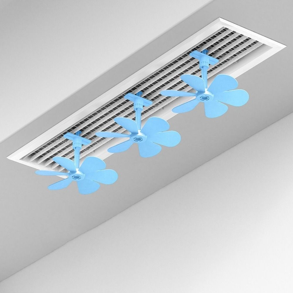3Pcs Windmill Shaped Air Outlet Guide Fan Anti Direct Blowing Conditioning Guide Fan  Study Room