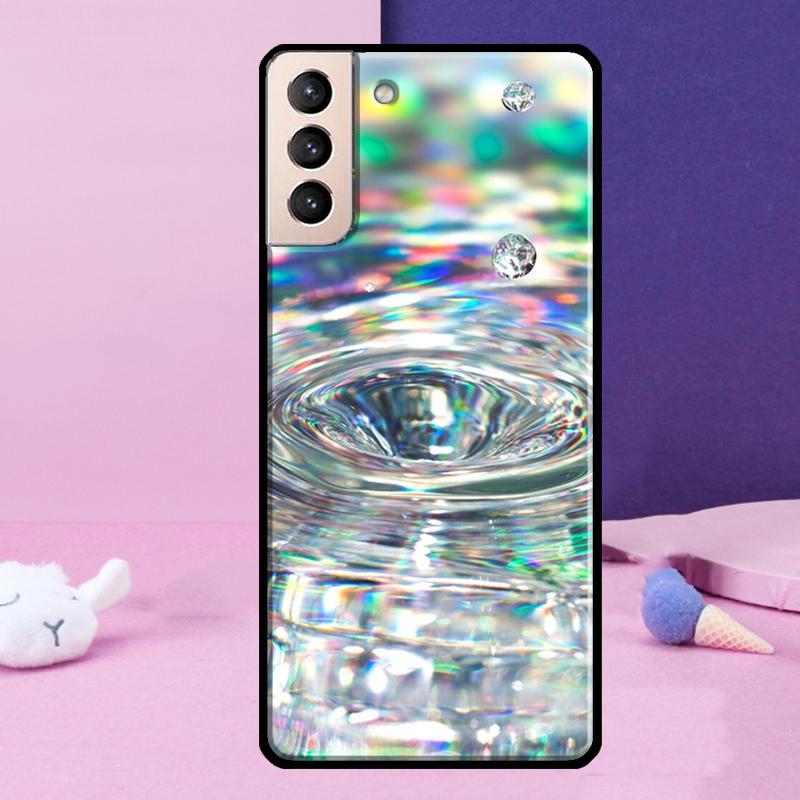 Чехол для телефона 'Капля воды и черепаха' для Samsung Galaxy S25 S24 Ultra S9 S10 S20 S21 S22 Plus S23 FE S24 FE