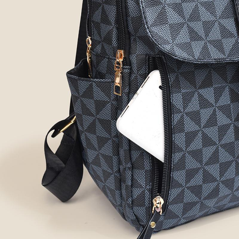 PU Backpack Women Printed Backpack