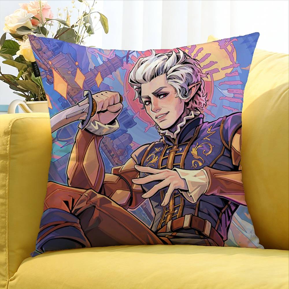 BBaldurs AAstarion World Various Sizes Square Pillow Case For Car Home Bedchamber Decor