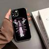Чехол для телефона с принтом S-Santa M-Muerte Для iPhone17,16,15,14,13,12,11 Plus,Pro Max Мягкий прозрачный чехол