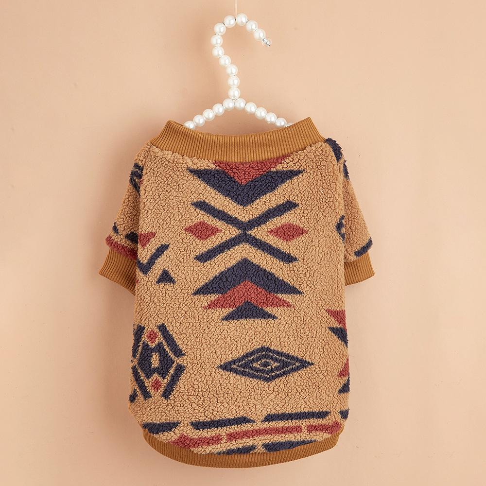 National Style Cat Puppy Sweater Autumn Winter Pet Clothes Fleece Pullover for Small Dogs Cats Kitten Sphynx Clothing Outfits