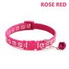 Adjustable Footprint Pet Collar Cute Soft Neck Collar for Puppy Small Dog Kitten Cat with Bell Daily Wear 1/5 Pcs