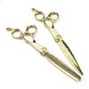 Napson Gold Damascus 7.0" Barber & Thinning Scissors