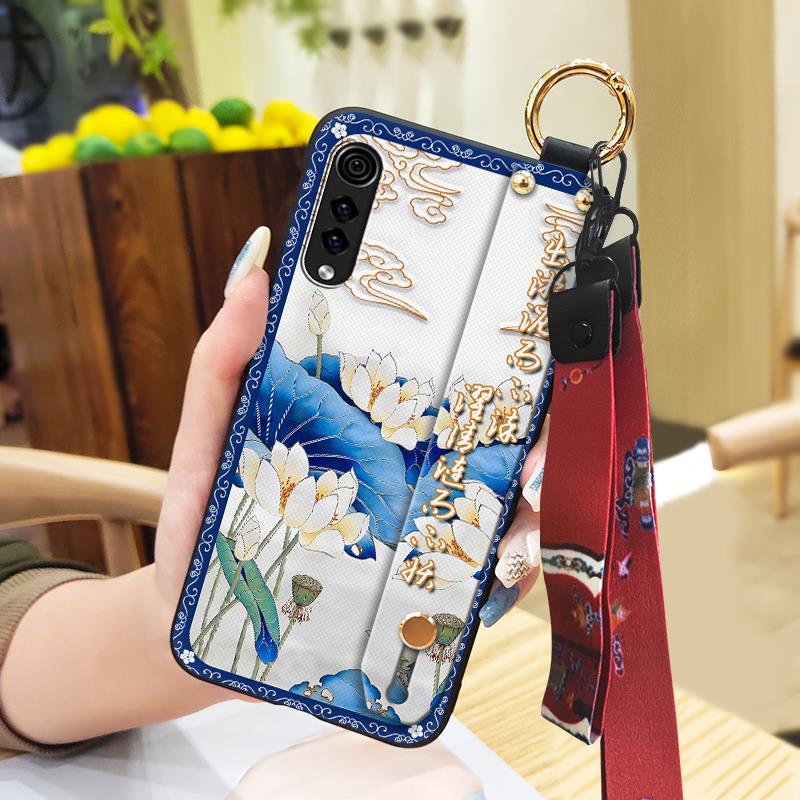 Водонепроницаемый чехол для телефона в китайском стиле для LG Velvet 4G/5G, ремешок на запястье, браслет, противоударный, пыленепроницаемый, кольцо-держатель для телефона