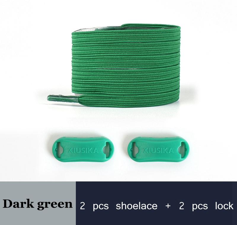 NO.8 2022 New No Tie Shoe Laces Elastic Laces Sneakers Flat Shoelaces Without Ties Kids Adult Quick Shoe Lace Rubber Bands for Shoes