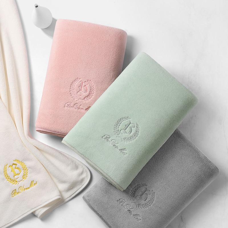 Антибактериальное полотенце со снежинками, бархатное, простое банное полотенце, комплект из трех предметов, бытовые товары для ванной комнаты, впитывающее полотенце из чистого хлопка