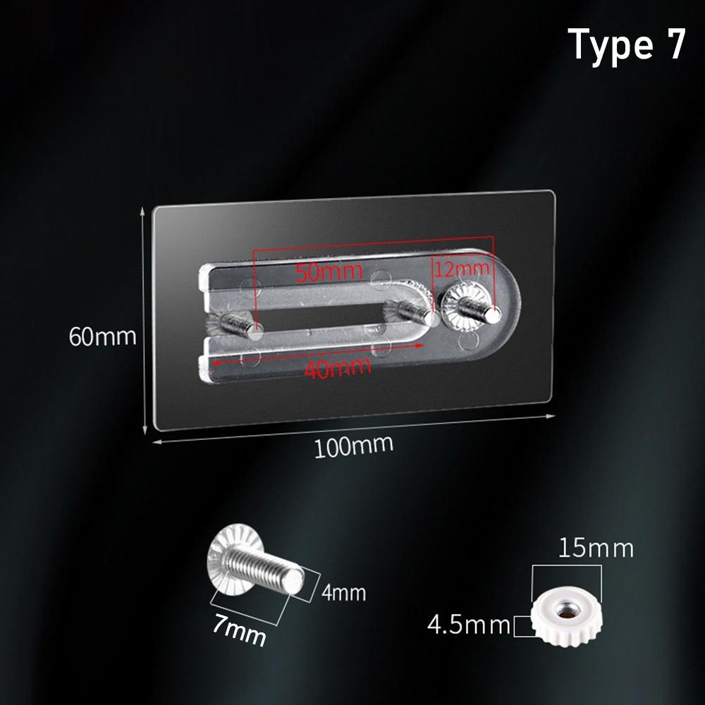 Без перфорации Двойное отверстие Винты Наклейка На Стену Вешалка Для Фотоаппарата Гвоздь Бесплатные Наклейки