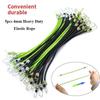 5pcs Green Black Elastic Rope 25-30cm Luggage Cord New Fixed Hook  Outdoor Tool