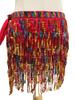 Костюм для Хэллоуина для танца живота с блестящей бахромой на hip scarf и цепочкой на талию