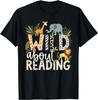 Дикий от чтения Животные и Любители Книг Подарок Унисекс Футболка