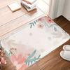 Акварельный Объемный Цветочный Коврик для Входной Двери Прихожей Противоскользящий Коврик для Пола Цвет Макарун Мягкий Теплый Декоративный Ковер