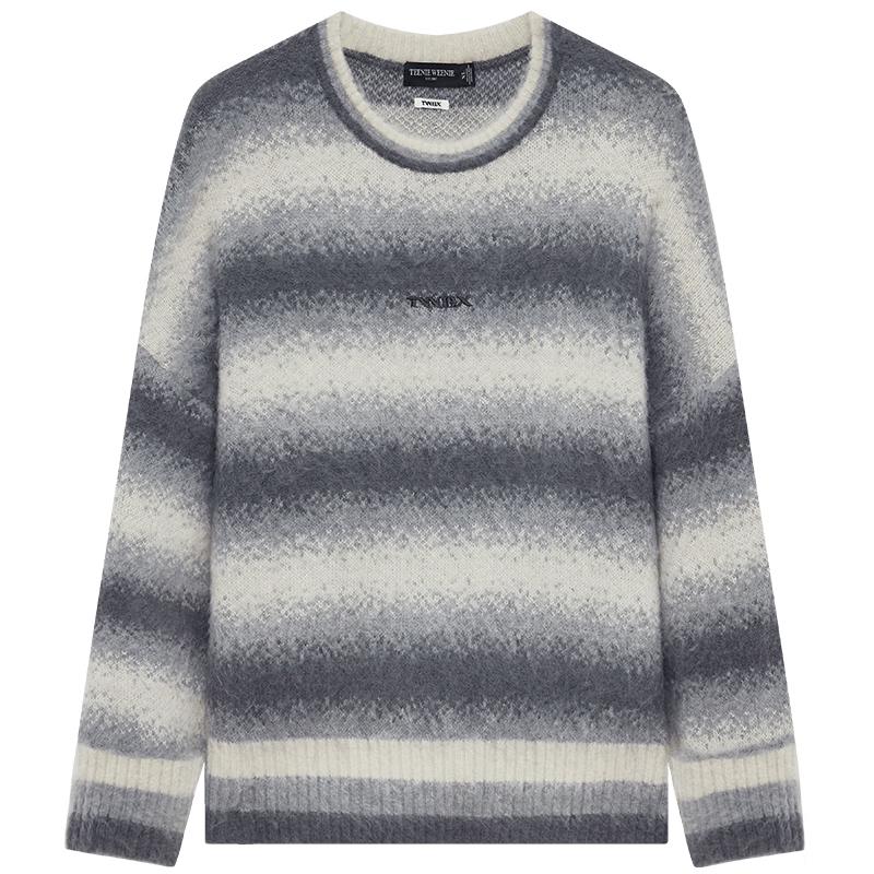 Teenie Weenie Men's Retro Gradient Stripe Knitted Sweater