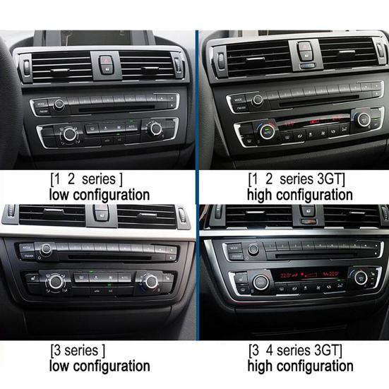 3шт стерео ручка кондиционера декоративный круг в автомобильный декор для BMW 1234 серии