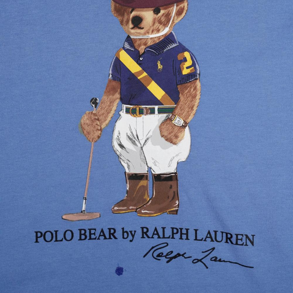 Polo Ralph Lauren Футболка с принтом Polo Bear Классическая с круглым вырезом с коротким рукавом Мужские Топы 710803488-004