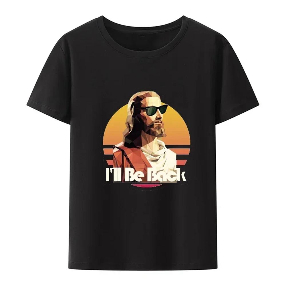 UnisexS Gothic Graphic TShirt Not Today Jesus with Distressed Red Print Casual Tee for Outdoor Family Wear Gothi 2026 Summer