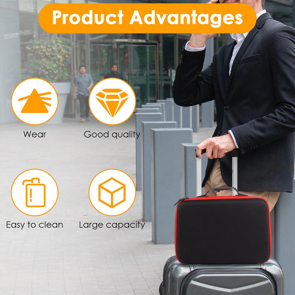 Противоударный кейс для инструментов с пеной Портативный защитный кейс из EVA Легкий кейс-ракушка для хранения Электронного оборудования Камер