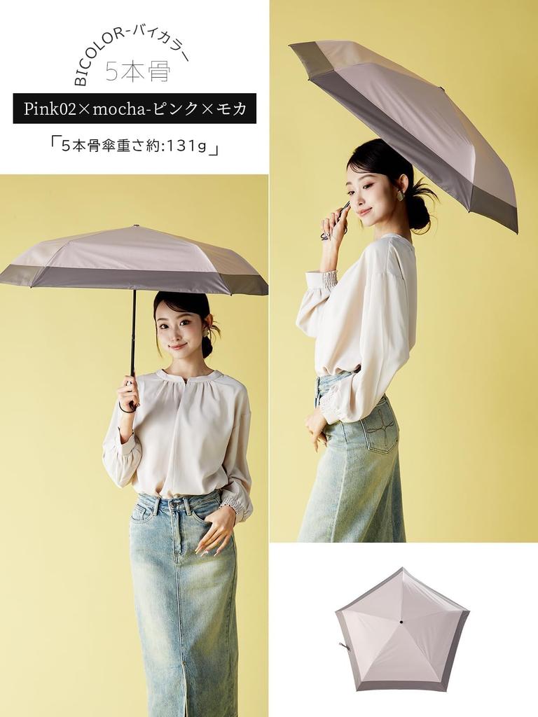 KIZAWA Зонт из углеродного волокна с УФ-защитой, складной, полностью светонепроницаемый, уровень нагрева 5, водостойкий, от солнца и для дневного света, 5 ребер, ультралегкий, 110 г-140 г,