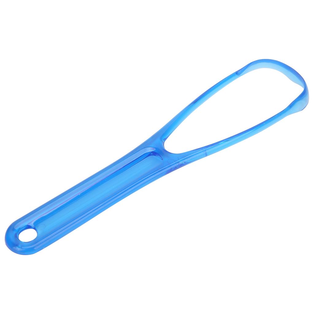 Портативный скребок для языка Гигиена полости рта Щетка для чистки налета на языке Инструмент для ухода за полостью ртаBlue