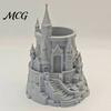 Подставка для кистей для макияжа в форме замка, Подставка для ручек, 3D-печатный настольный органайзер для ручек, карандашей, настольных кистей, Декоративный стакан для хранения карандашей, Дом