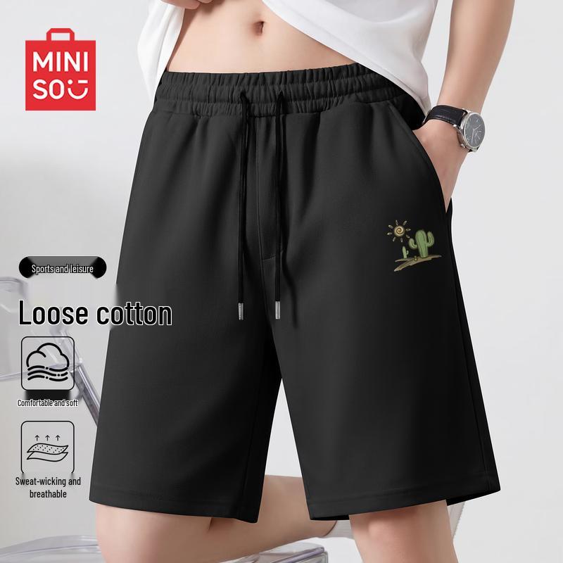 MINISO Men's American Style Cotton Casual Shorts