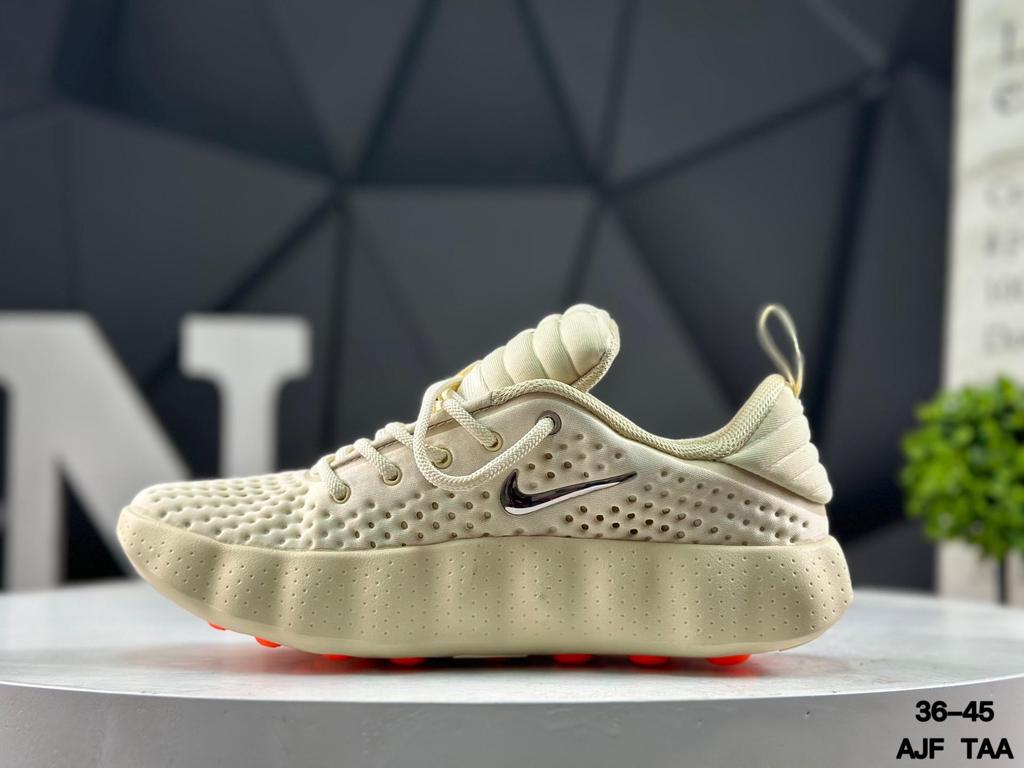 Nike Дышащие повседневные детские кроссовки с полным каналом, волнистой подошвой и толстым протектором