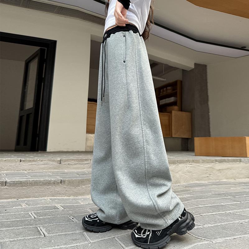 Девичьи пэчворк широкие спортивные штаны - Тренд Весна/Осень 2025 для детей среднего и старшего возраста