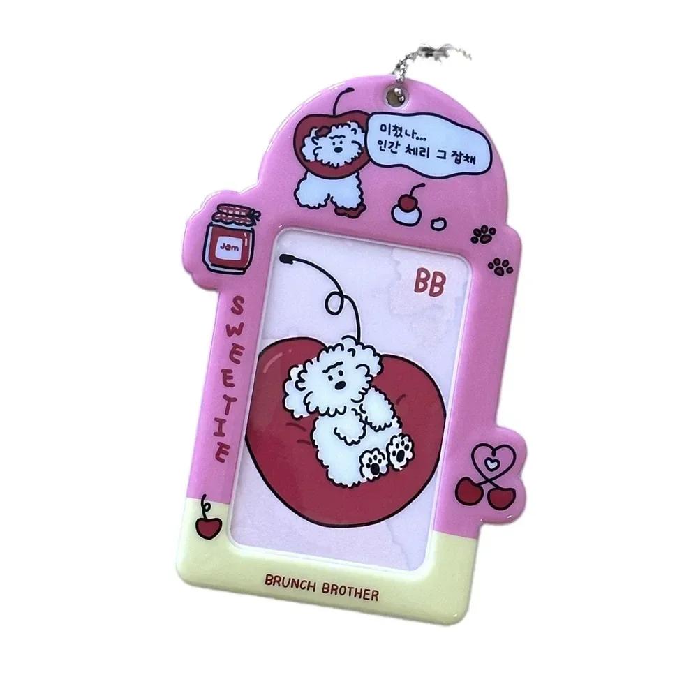 Держатель для фотокарт в форме милого животного из мультфильма, сумка-клипса для хранения фотографий идола, кулон для защитного чехла для карточек на питание в автобусе кампуса