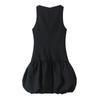 Fashion Style 2024 Fall and Winter New Women's Clothing Easiest for Match Wide Swing Round Neck Sleeveless Short Version Dress 3152218
