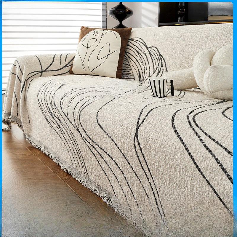 Чехол для дивана из синели, полотенце, универсальный универсальный чехол для дивана с защитой от царапин, универсальный нескользящий чехол для дивана Four Seasons