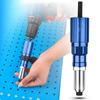 Rivet Gun Adapter for Electric Drill Cordless Riveting Tool with Wrench Detachable Handle 3/32''