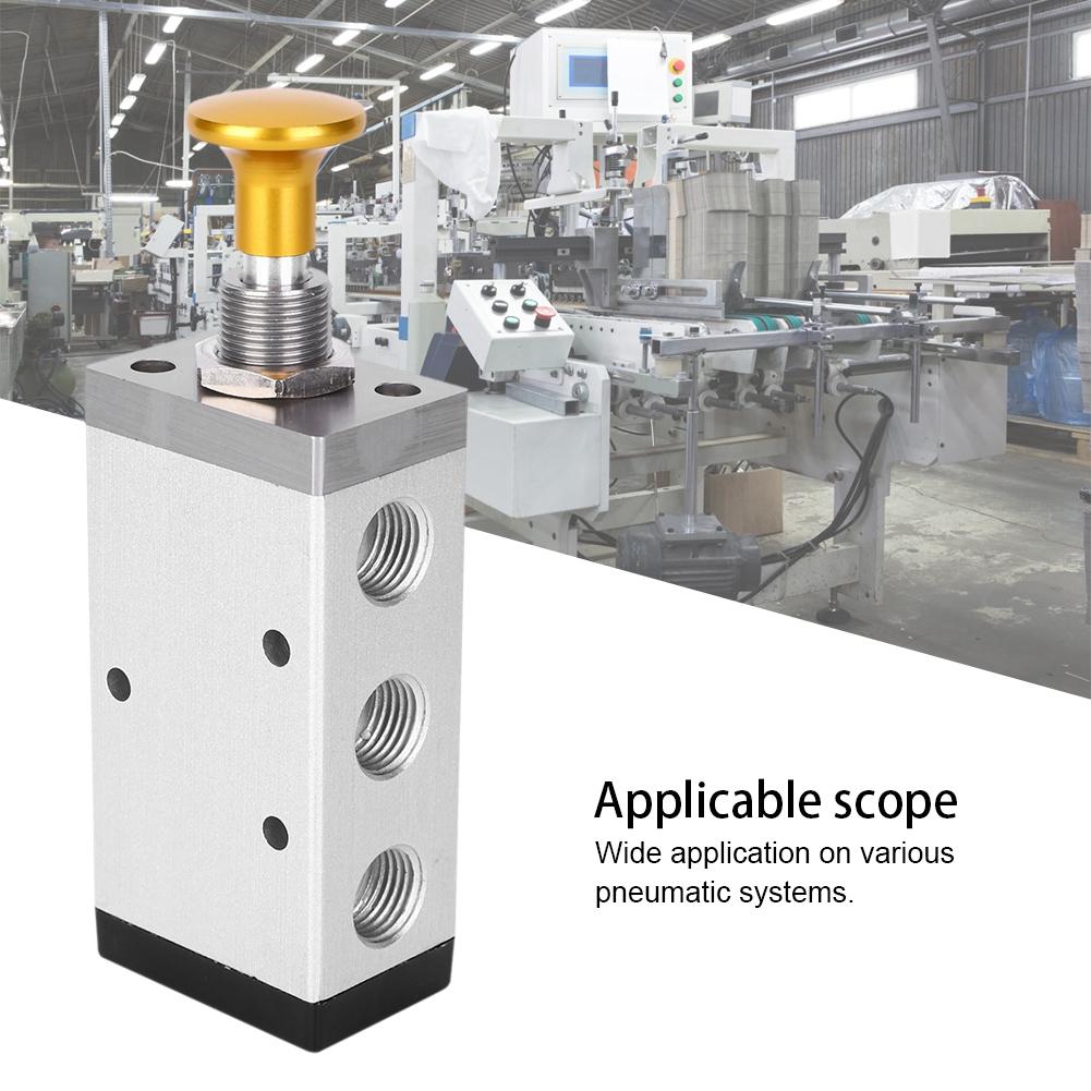 Ручной клапан двухпозиционный пятиходовой кнопочный клапан алюминиевый сплав G1/4 дюйма G3/8 дюйма(4R31010 )