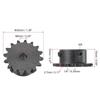25 Chain 16 Tooth Gear Single Strand 1/4" Pitch Industrial Drive Sprocket Roller Sprockets  ISO 04C