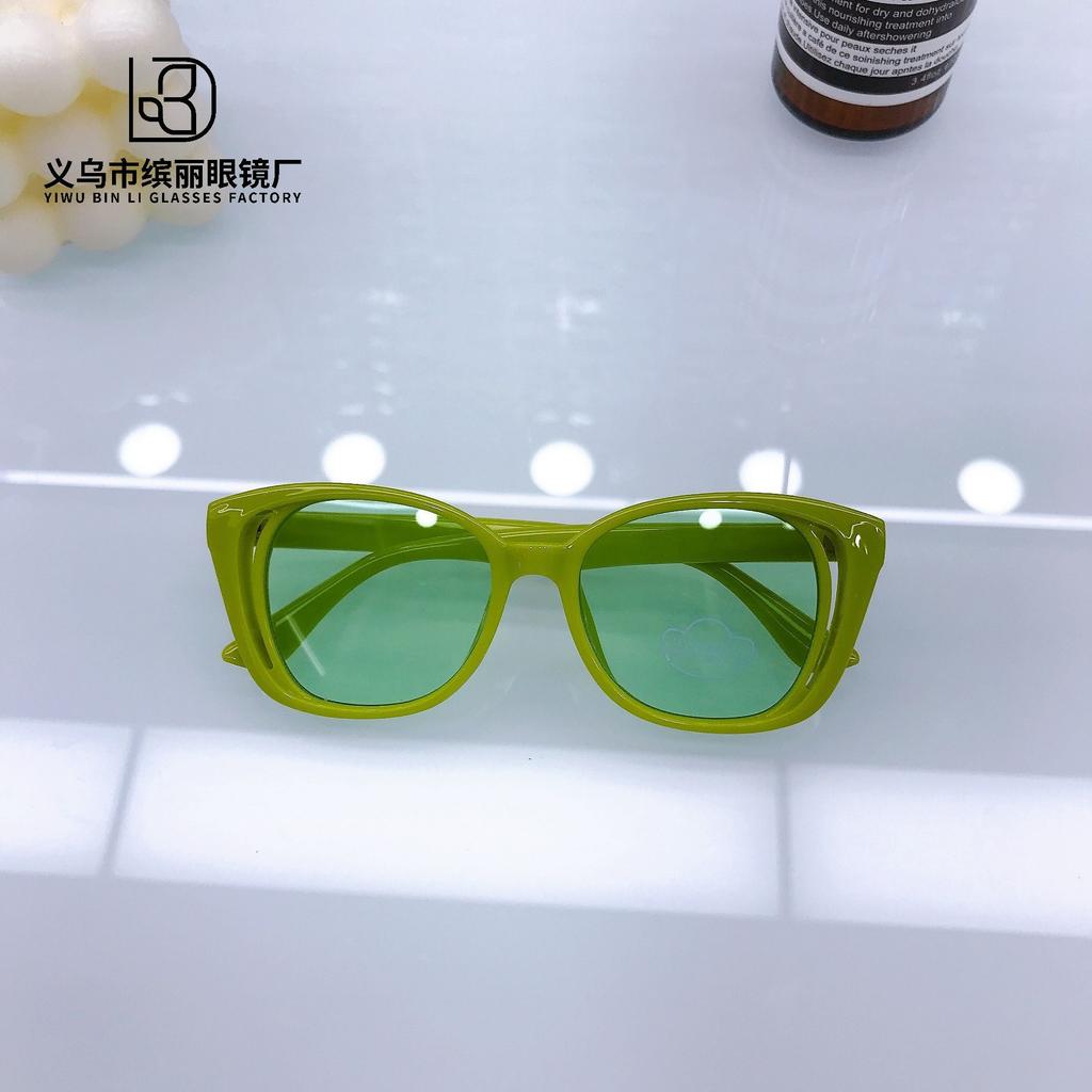 Retro Box Children'S Sunglasses Travel Sun Protection And Uv Protection Boys Wear Concave Sunglasses Glasses