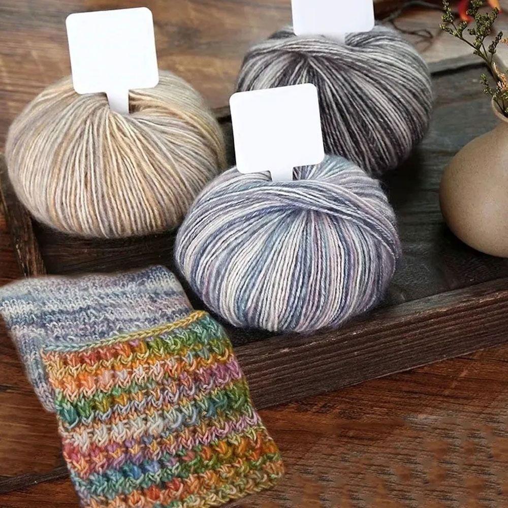 Крючок Линия Моток Пряжи Мягкая Хлопковая Пряжа Зимняя Градиентная Пряжа-Кейк для Одежды