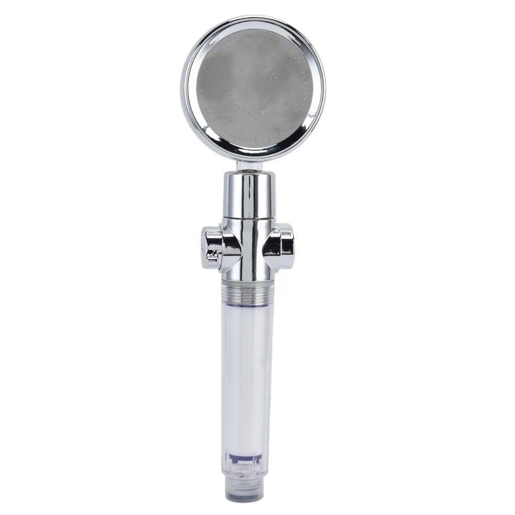 Турбонаддувная лейка для душа ручная с пропеллером вращение на 360 градусов резьба G1/2 съемная для