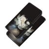 Crystal Flower Painted Pattern Flip Wallet PU Leather Case with For iPhone Samsung Umidigi Infinix  TECNO...Suitable for Over 900 Phone Models