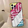 Abstract 80s pop art style graphics Phone Case For iPhone 16 15 14 11 12 13 17 Pro Max mini 15 16 Plus 16e 17 Air Cover Coque