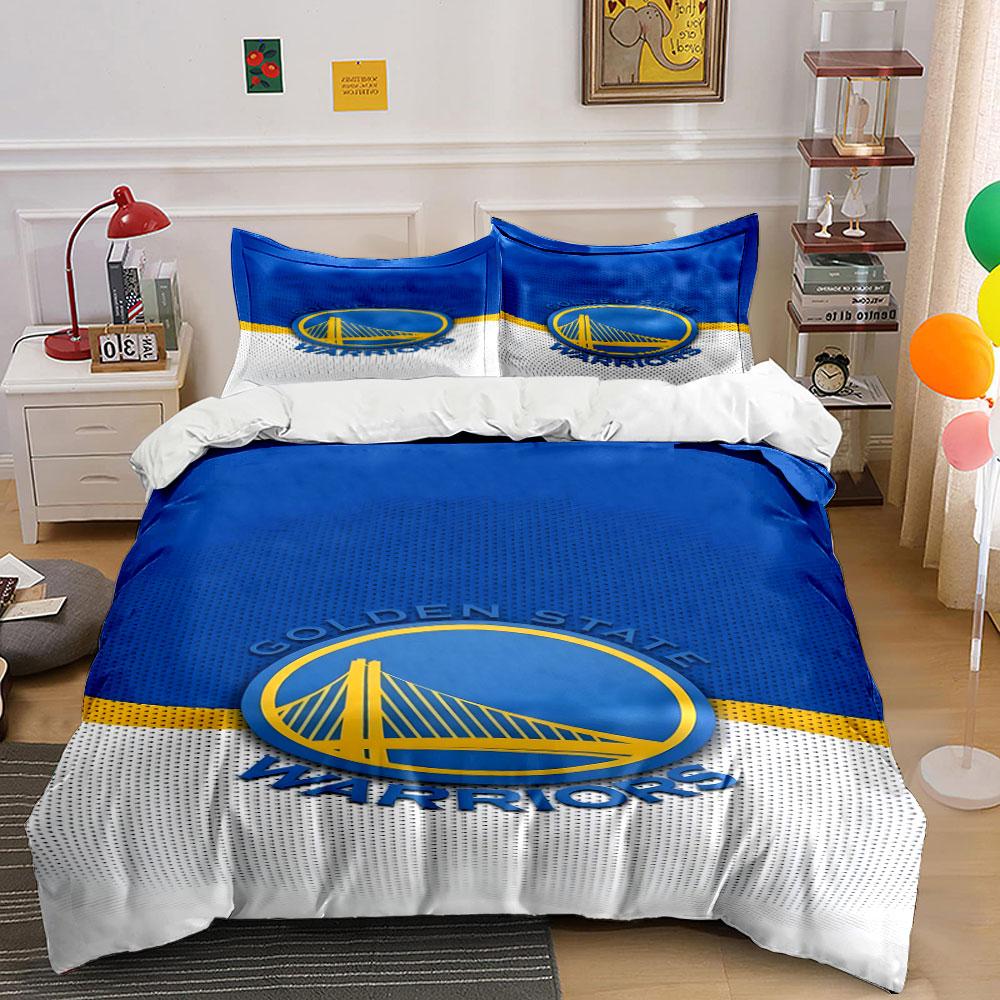 Golden State Warriors logo. Bedding sets Duvet cover sets Duvet covers Pillowcases(1*Duvet Cover 2*Pillowcases without duvet insert)