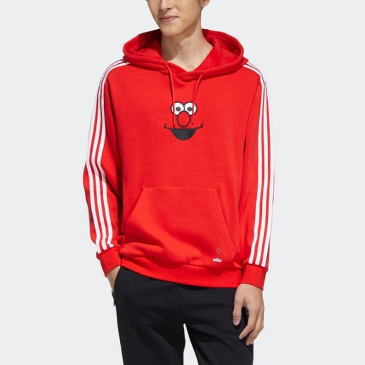 Adidas Neo Sesame Street Co branded Collection U Ss Hdy Elmo Sweatshirt Unisex Red HD7300