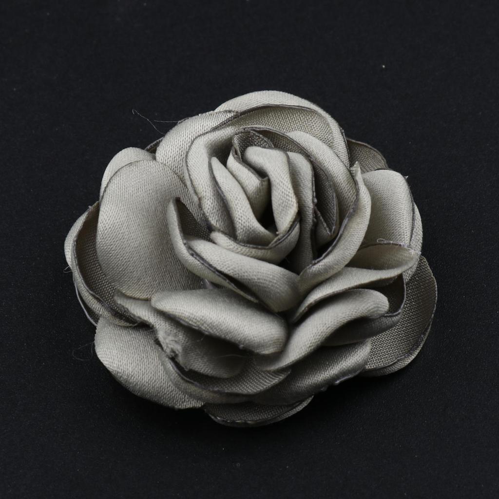 5CM Large Fabric Flower with Burned Edge for Jewelry, Clothing, Headwear, Hair Clips & Decorative Accessories