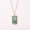 Women's Jewelry Straps Tarot Square Necklace Female Ins Jewelry Ladies