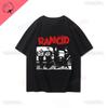 Футболка с коротким рукавом Rancid Band для мужчин, летняя, американский стиль, принт, крутая, чистая, полурукава, модная, с принтом, топ