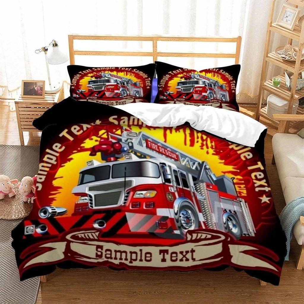 Постельное белье на гоночную тематику с 3D-принтом мультяшного монстр-трака, мягкое пуховое антиаллергенное пуховое пододеяльник, комплект постельного белья для взрослых, подростковое