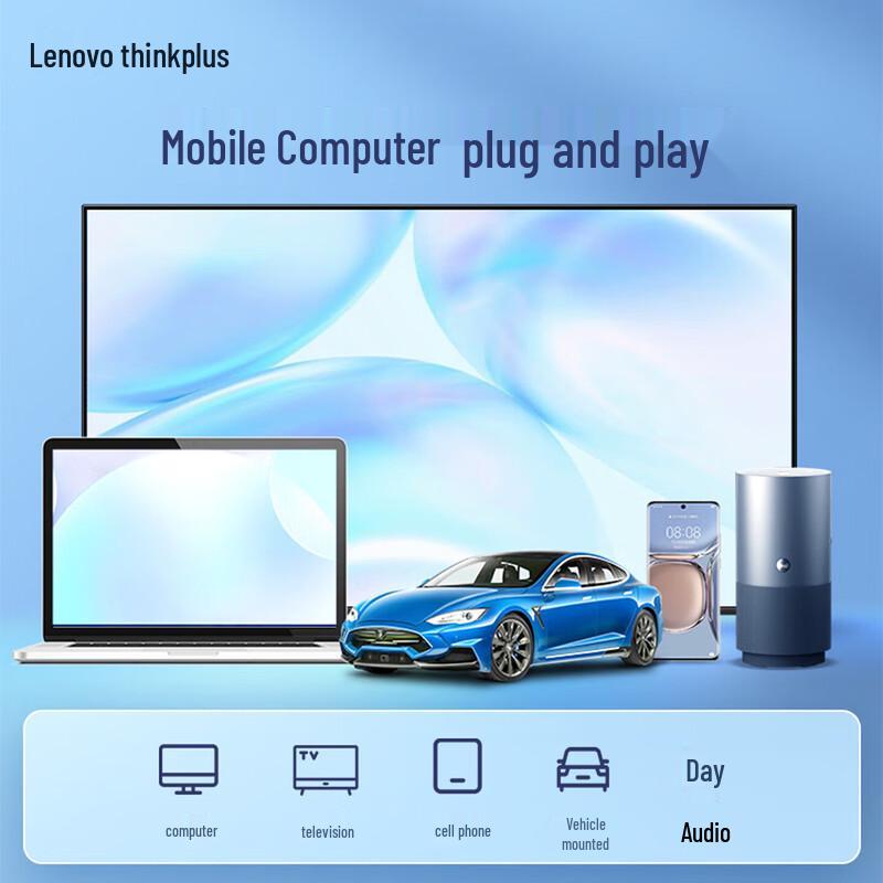 Lenovo TSU303 256 ГБ Высокоскоростной SSD-накопитель U-диск с двойным интерфейсом USB 3.2 и Type-C