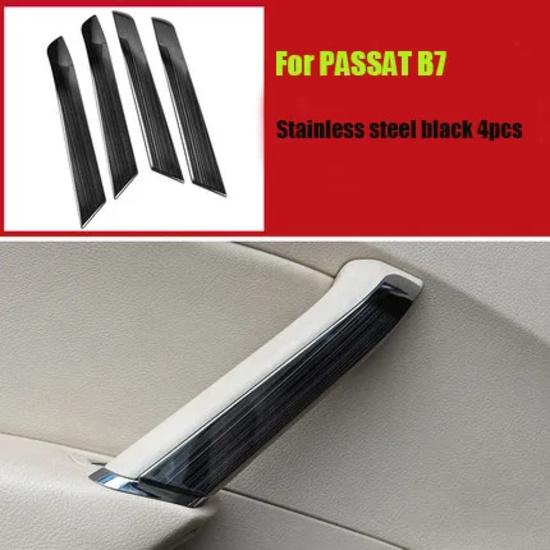 Для Volkswagen Passat B7 2011- Автоаксессуары Нержавеющая сталь Внутренняя панель ручки двери Декоративная накладка Наклейка Отделка