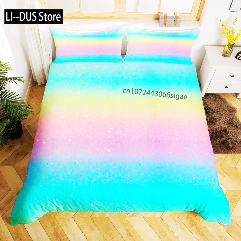 Синий омбре пододеяльник двуспальный размер океан морской синий белый градиент однотонный мягкий комплект постельного белья современный абстрактный арт одеяло покрывало