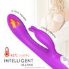 Innovative Warming Feature Rabbit Vibrator for Women G-Spot and Clitoris Stimulation Sex Toy