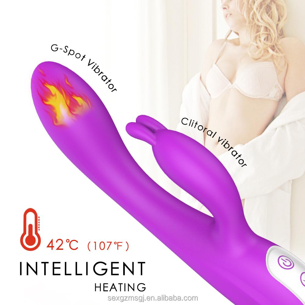 Innovative Warming Feature Rabbit Vibrator for Women G-Spot and Clitoris Stimulation Sex Toy