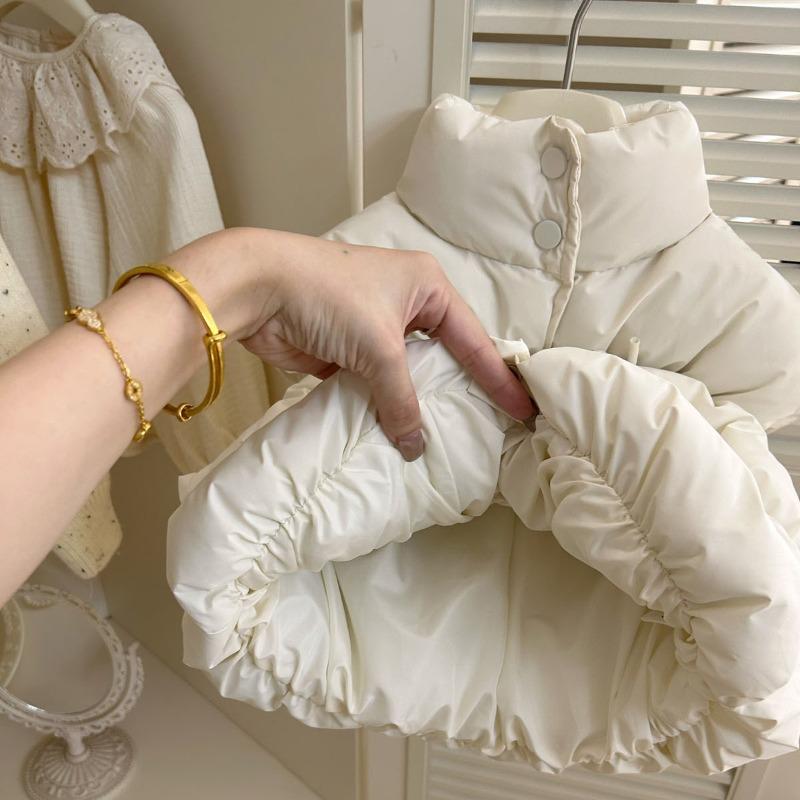 Girls' Vest Autumn and Winter New Style Children's Padded Vest Winter Baby Girl Warm Vest Vest